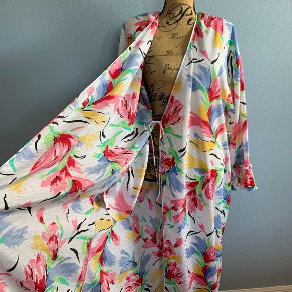 Vintage Mary Mcfadden Dressing Gown Robe - Picture 2 of 14